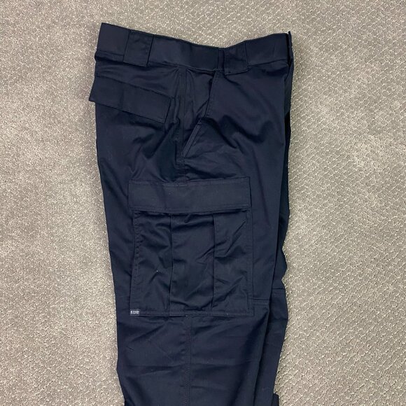 5.11 Tactical Twill TDU Pants Cargo Men's Medium Waist 31.5 - 35 Navy Blue 74004 - Picture 6 of 13